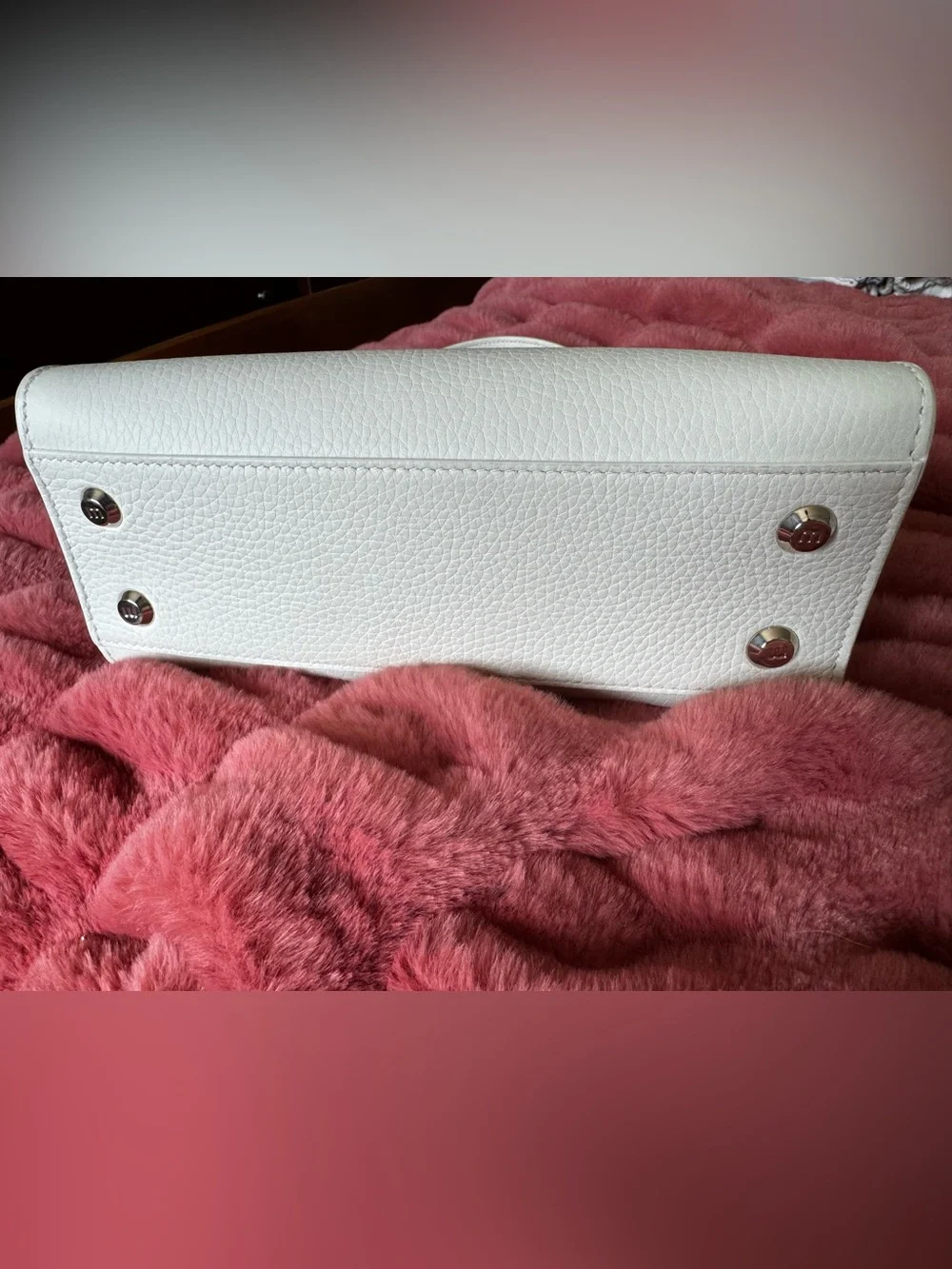 Michino Mini Craie Leather Satchel - Craie (Cream)